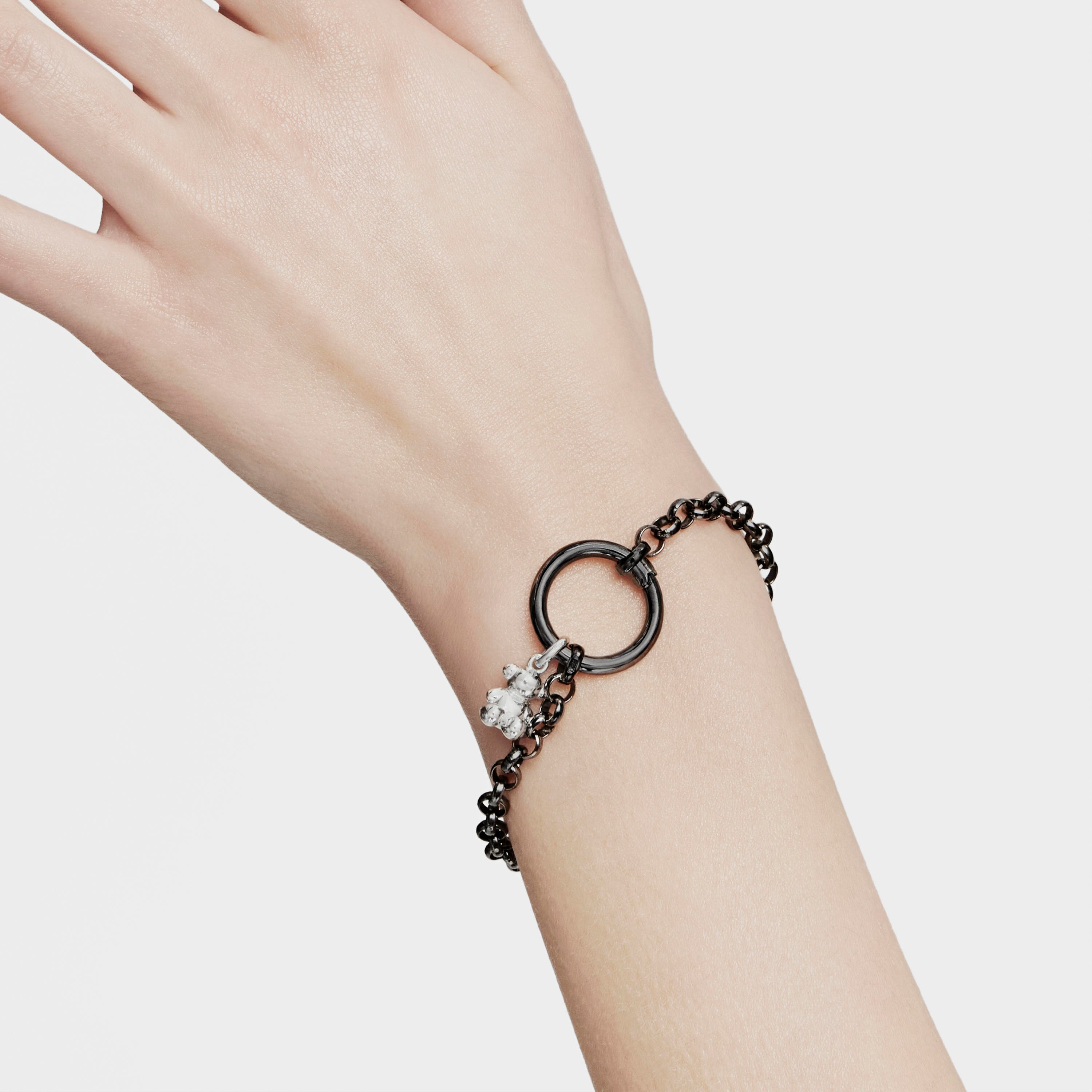 Medium Dark Silver Hold Ring