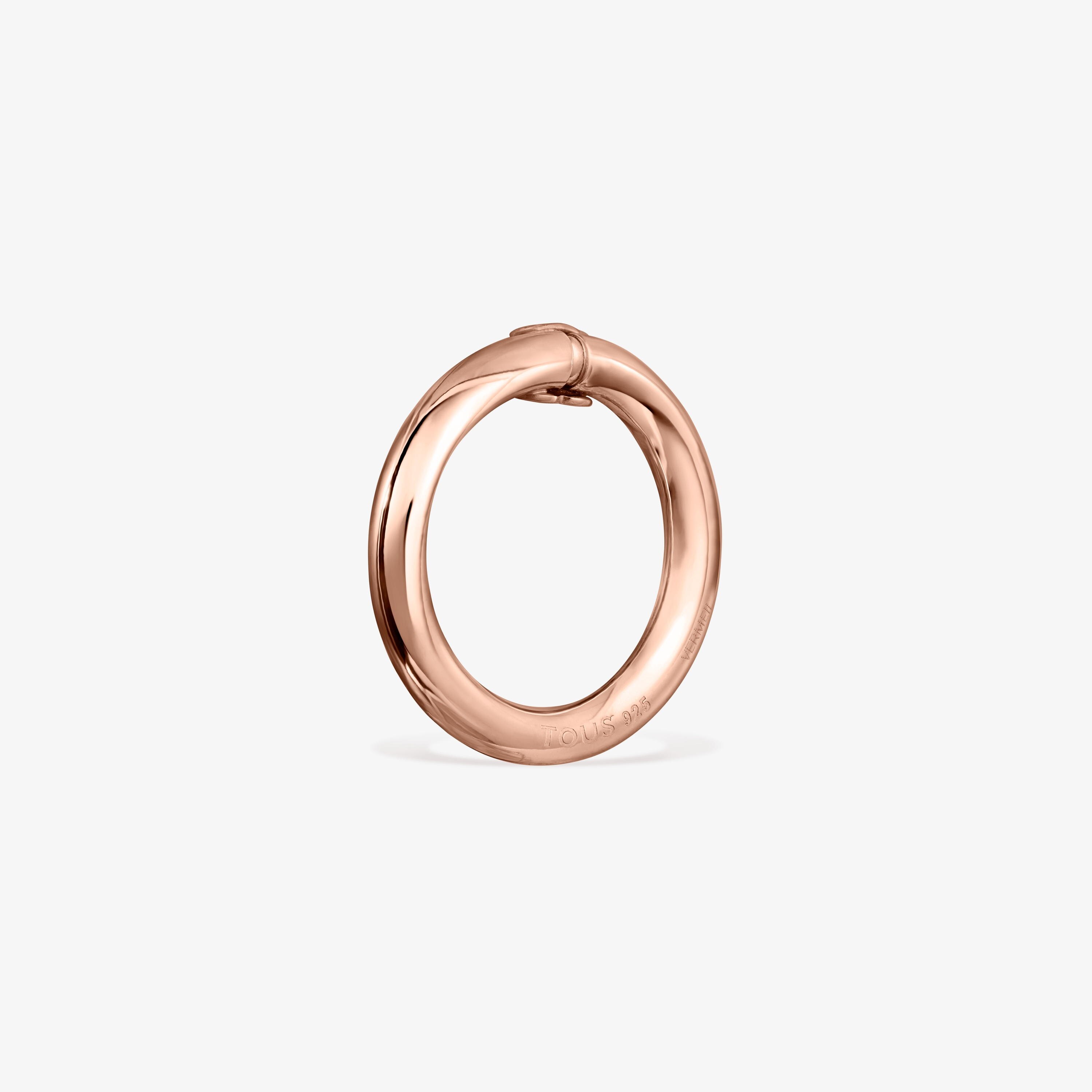 Medium Rose 18K gold vermeil Hold Ring