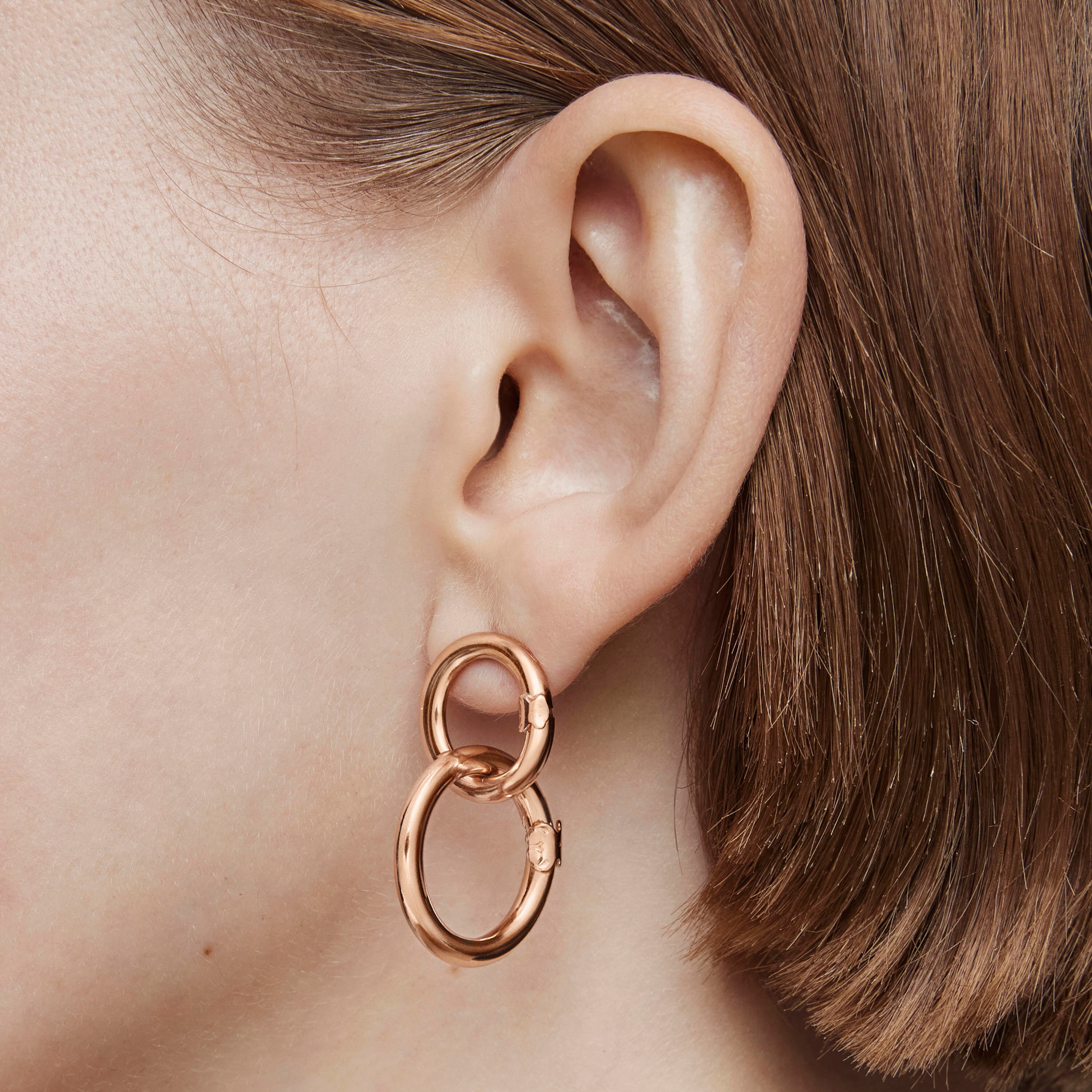 Medium Rose 18K gold vermeil Hold Ring