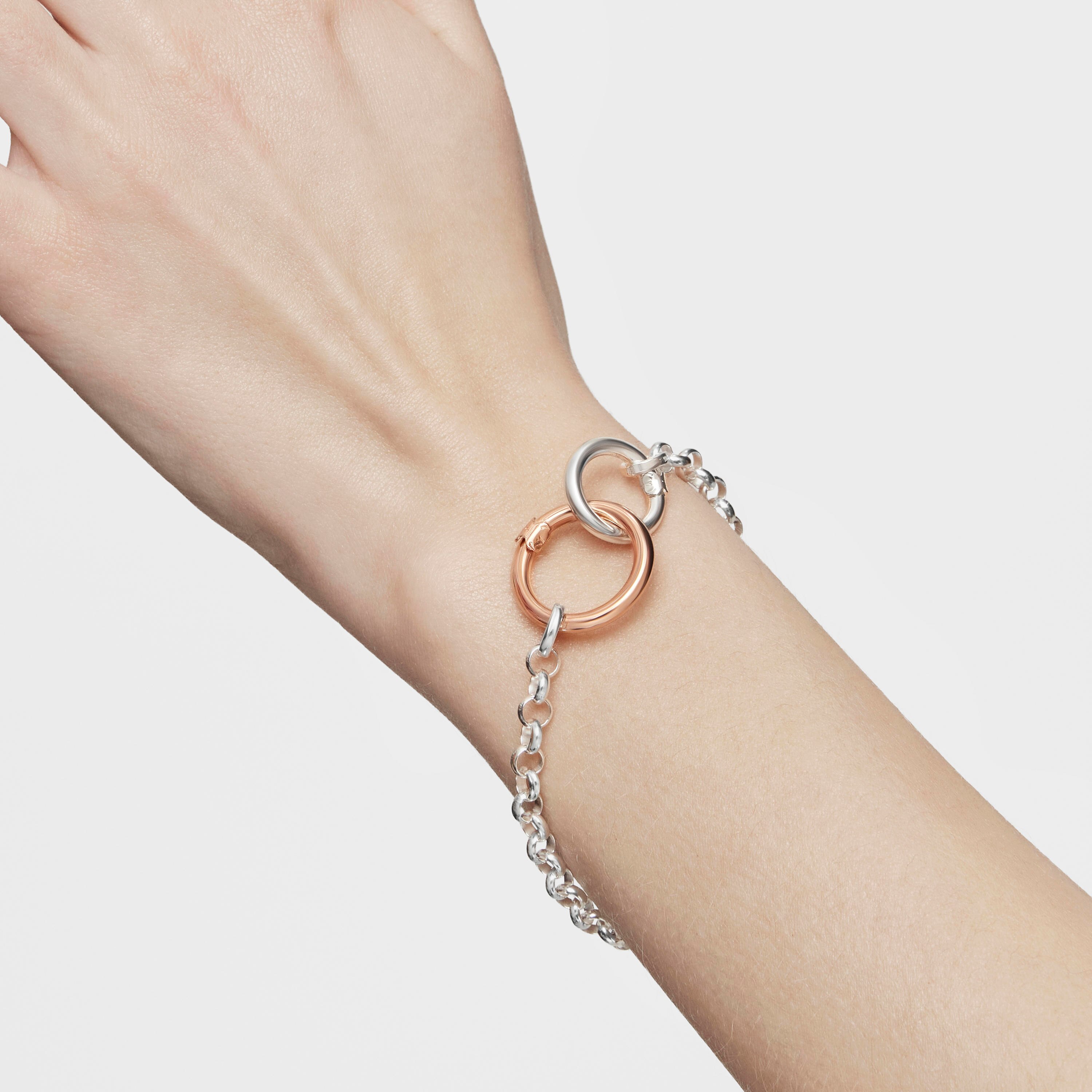 Medium Rose Vermeil Silver Hold Ring