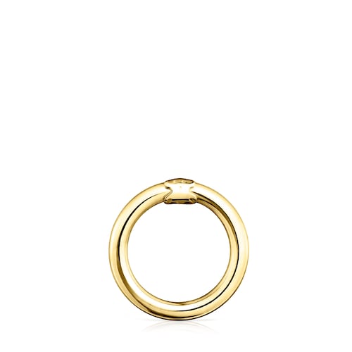 Medium Vermeil Silver Hold Ring