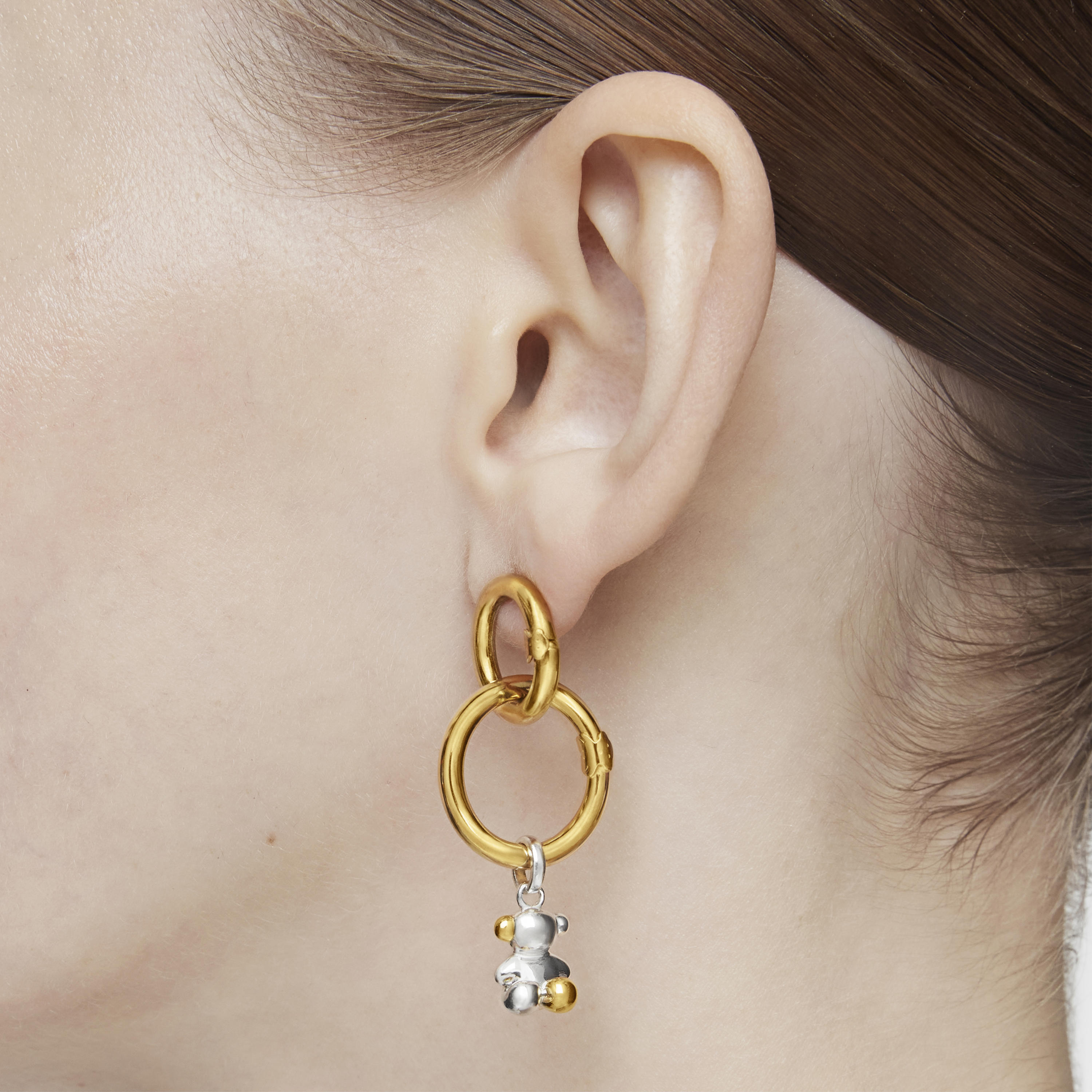 Medium Vermeil Silver Hold Ring