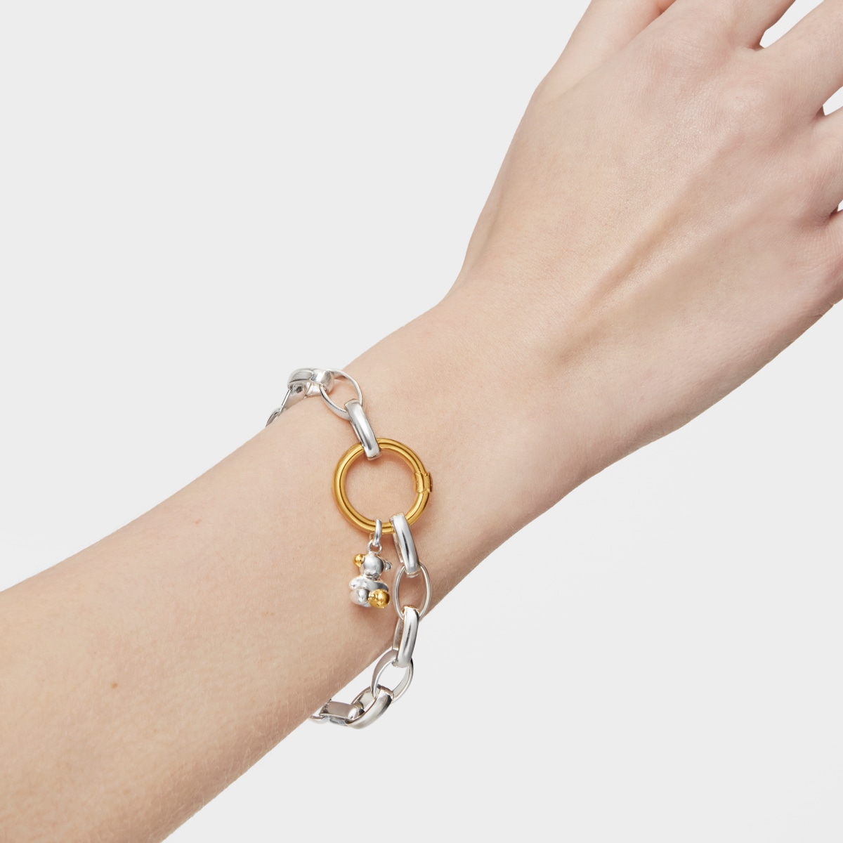 Medium Vermeil Silver Hold Ring