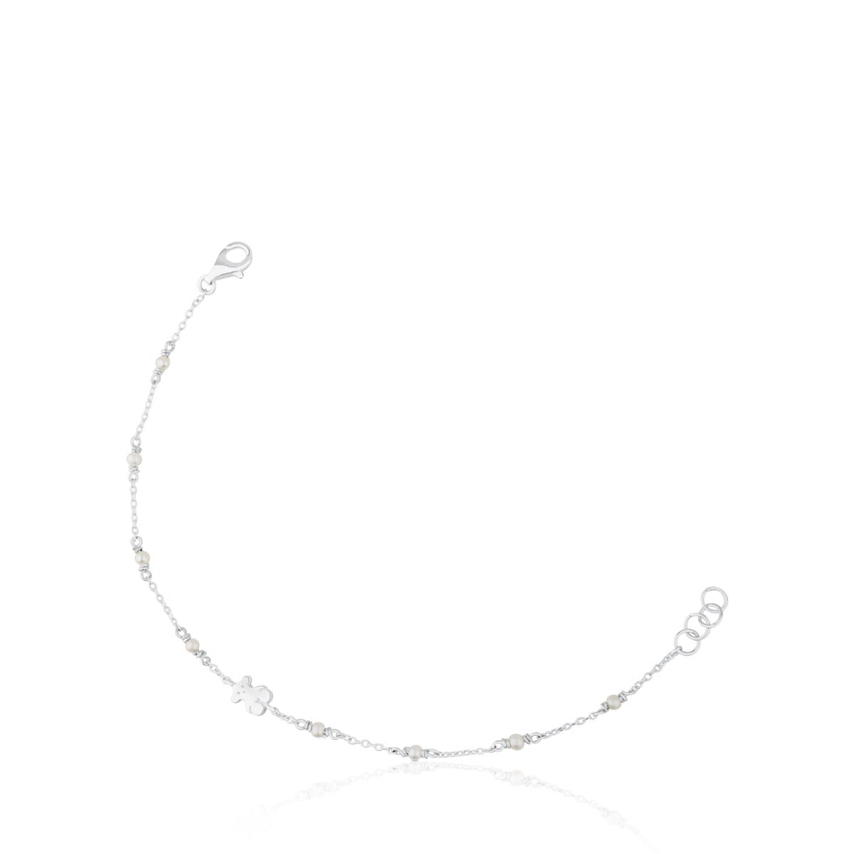 Silver Super Power Bracelet with Pearls