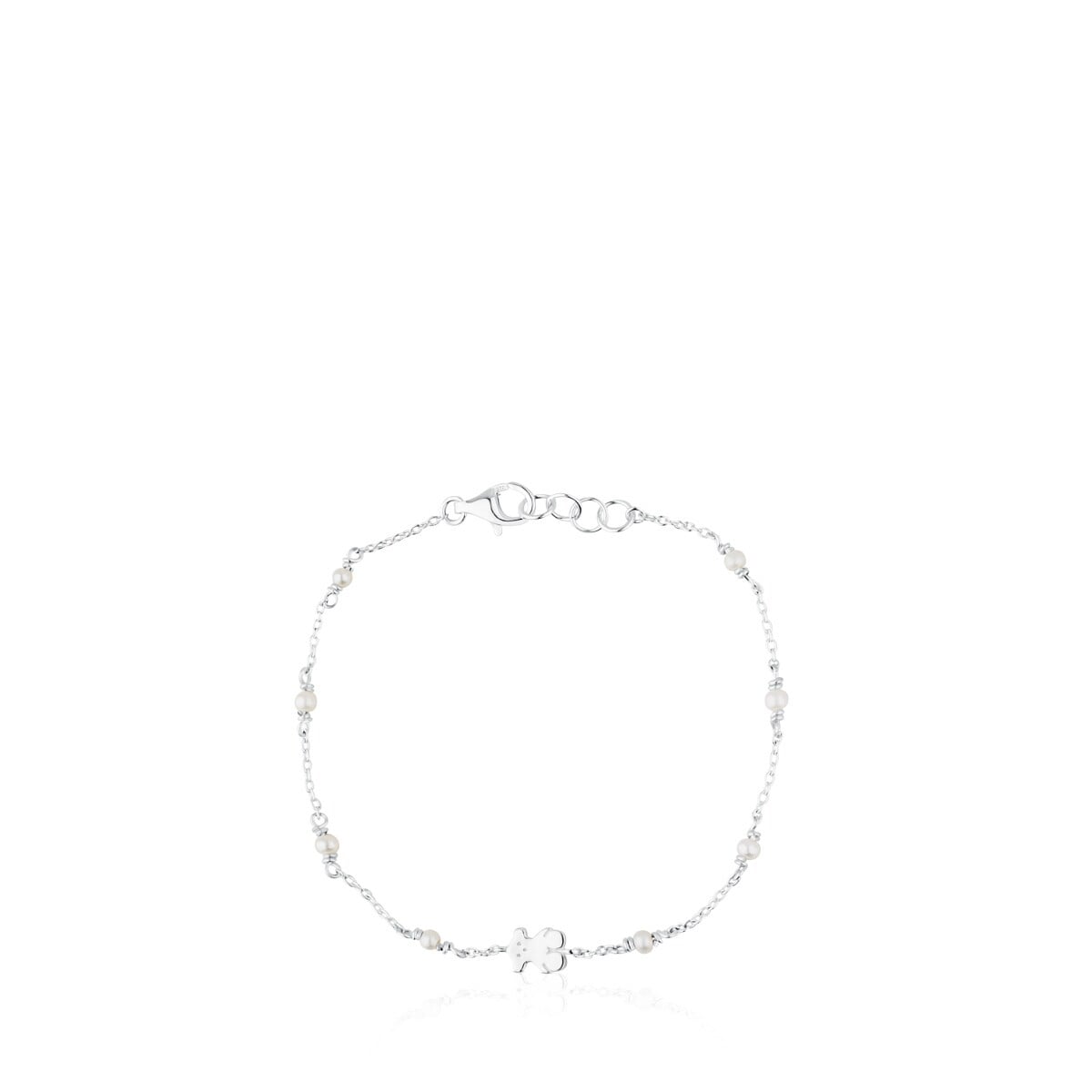 Silver Super Power Bracelet with Pearls