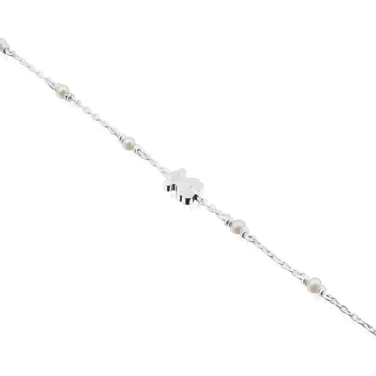 Silver Super Power Bracelet with Pearls