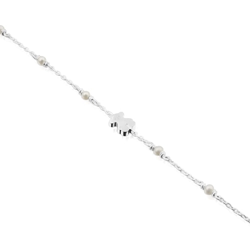 Bra&ccedil;alet Super Power de Plata amb perles cultivades de 2.5mm