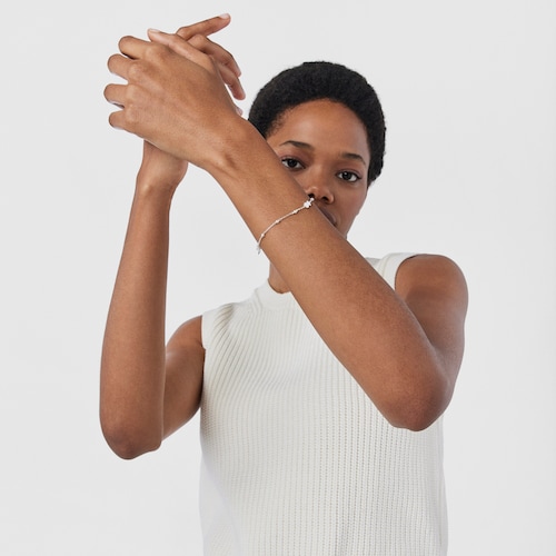 Bra&ccedil;alet Super Power de Plata amb perles cultivades de 2.5mm