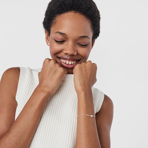 Bra&ccedil;alet Super Power de Plata amb perles cultivades de 2.5mm