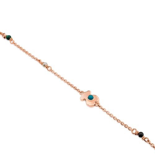 Rose Vermeil Silver Super Power Bracelet with Gemstones
