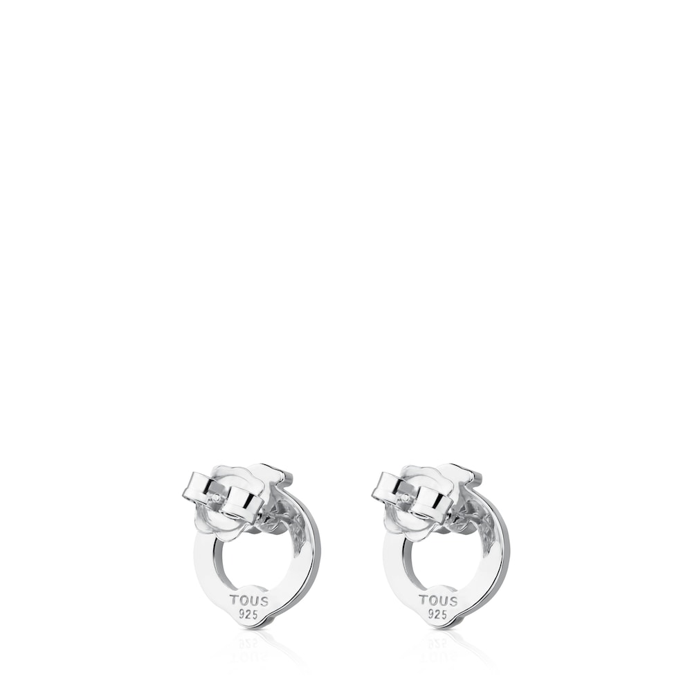 Pendientes de plata con perla motivo oso Super Power image number 2