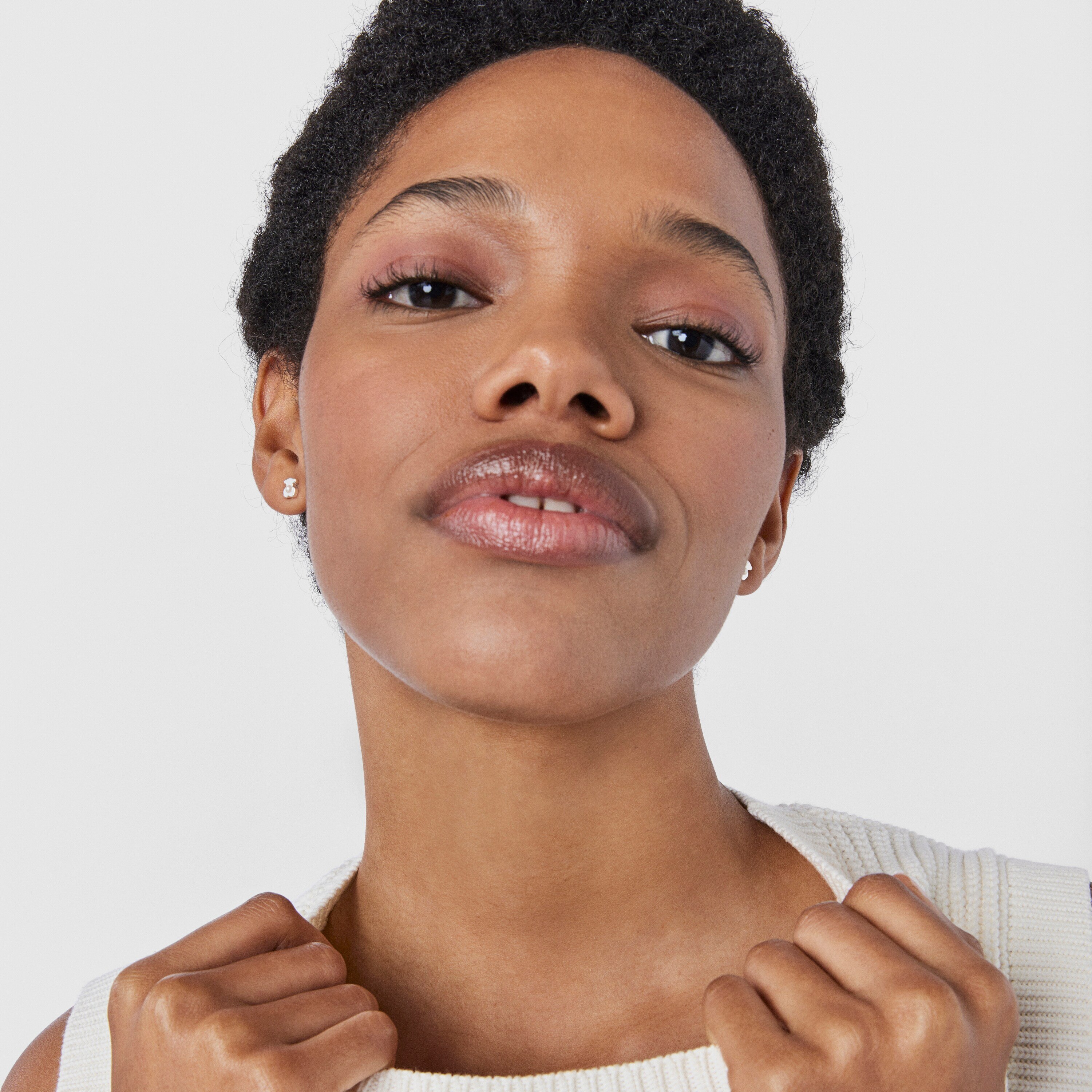 Silver TOUS Super Power Earrings with Pearls Bear motif