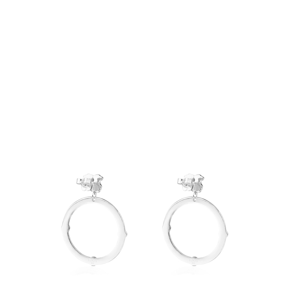 Pendientes de plata con gemas Super Power