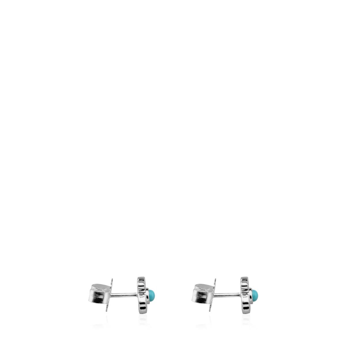 Silver Super Power Earrings with Ceramic
