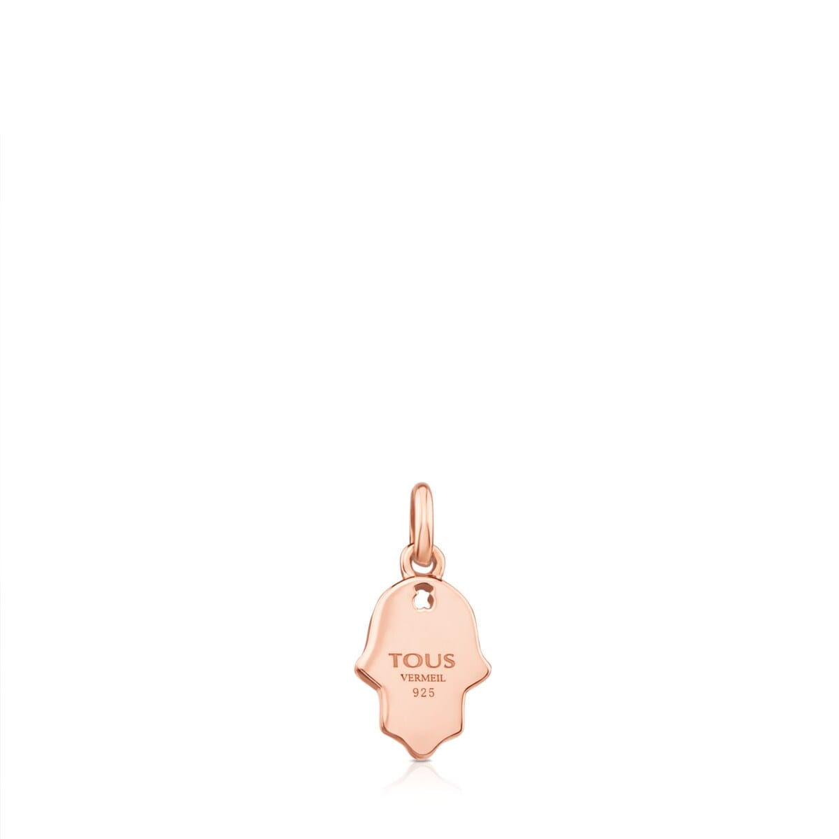 Rose Vermeil Silver Super Power Pendant with Malachite and Ruby