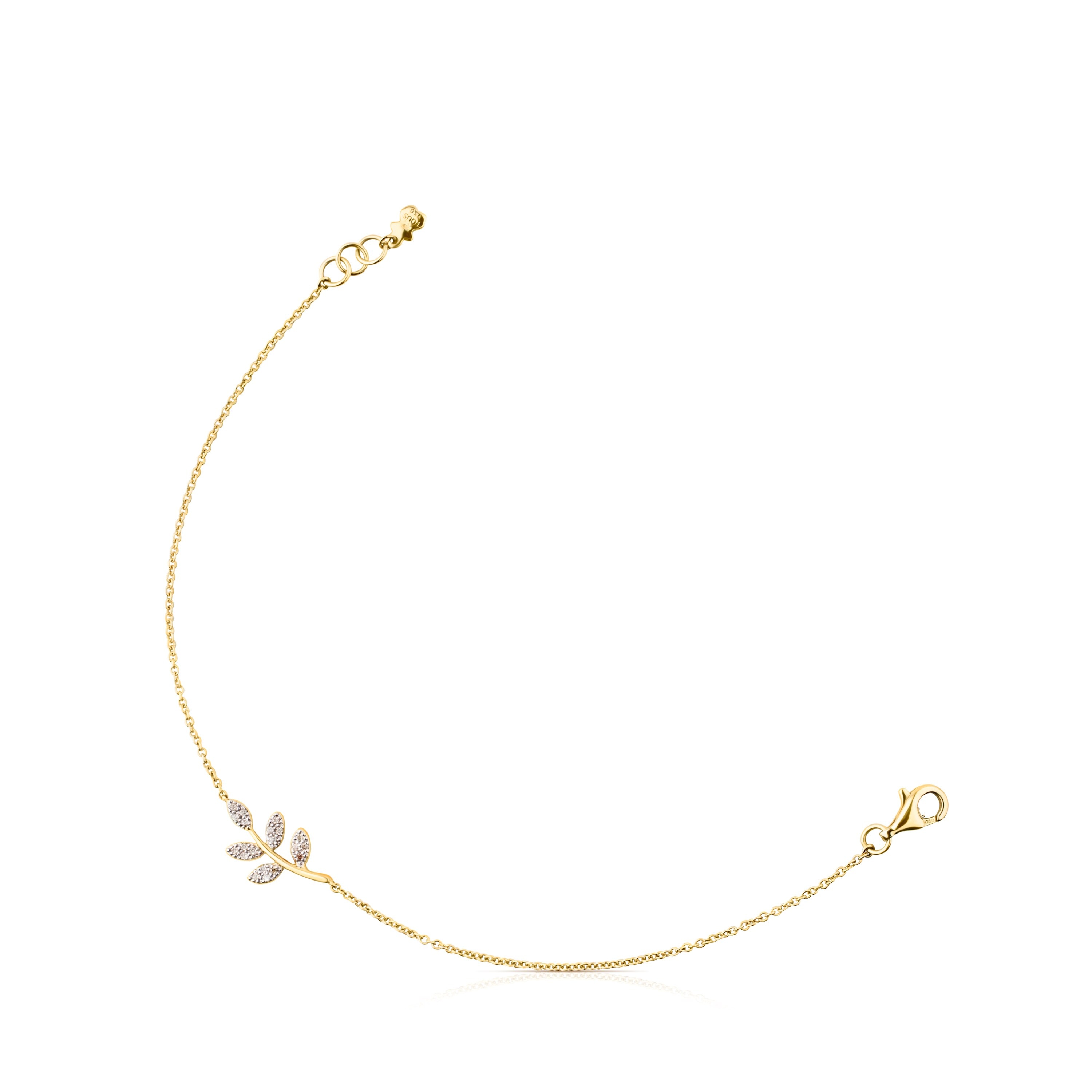 Gold Gem Power Bracelet with Diamonds