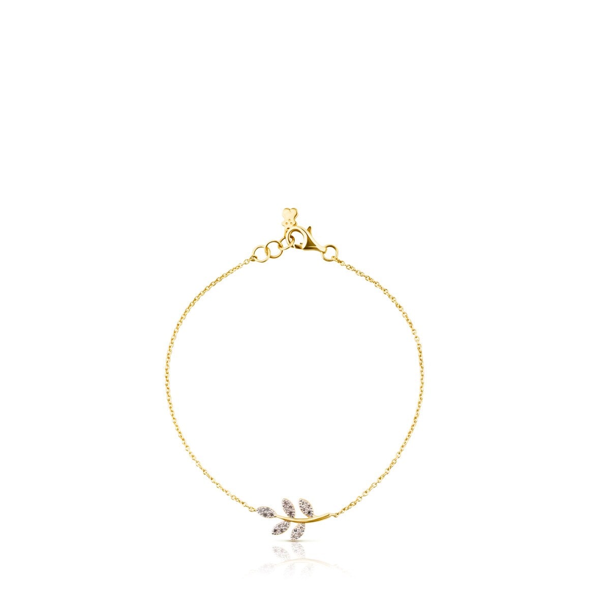 Gold Gem Power Bracelet with Diamonds