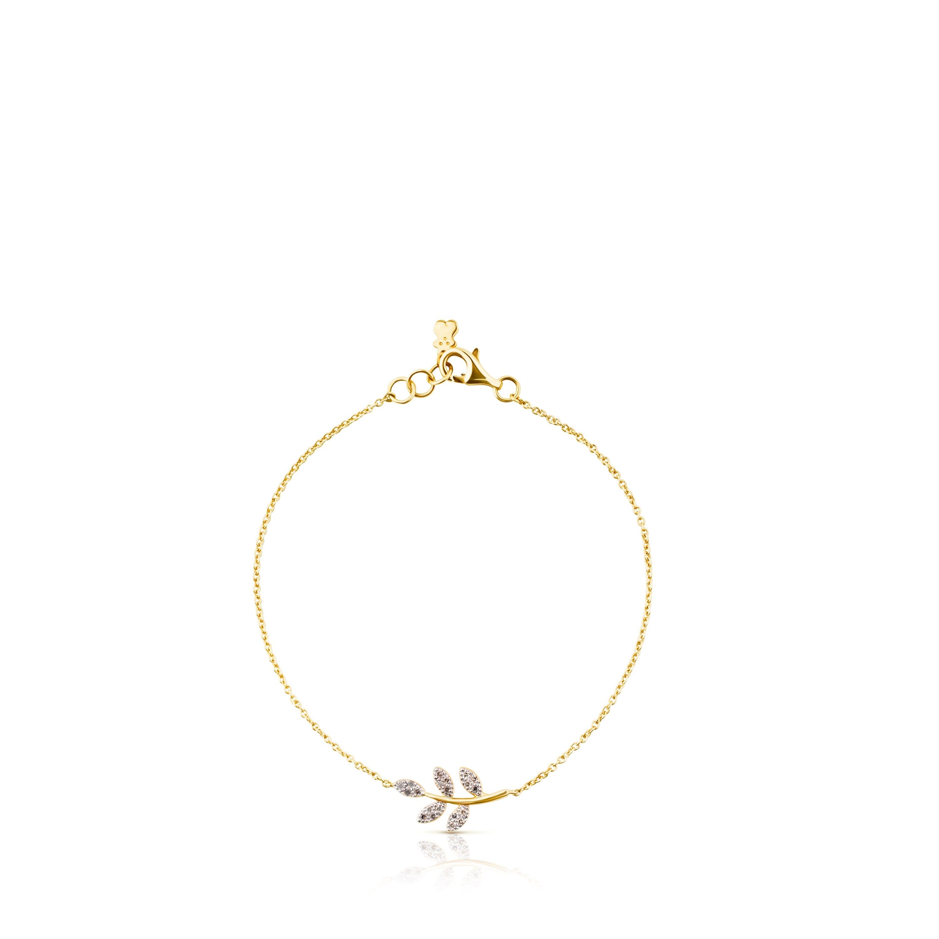 Gold Gem Power Bracelet with Diamonds