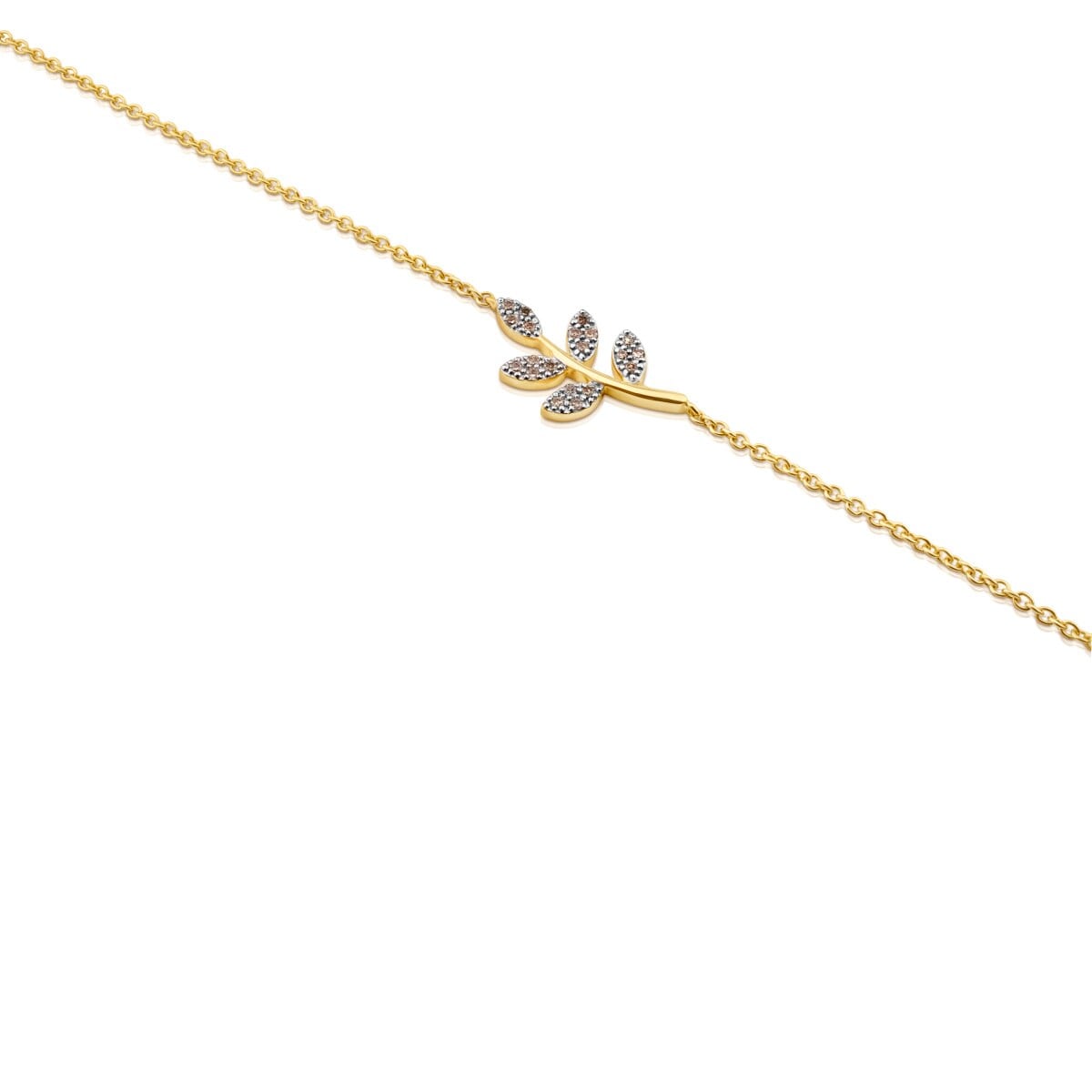 Gold Gem Power Bracelet with Diamonds