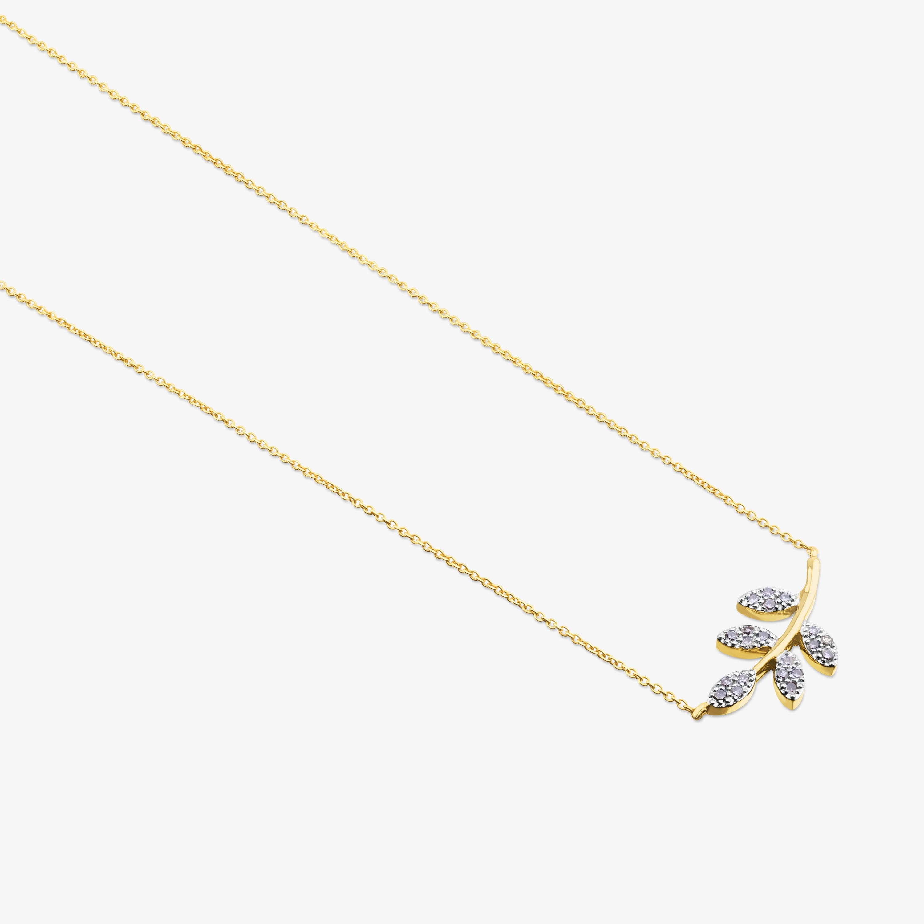 18K solid gold Gem Power Necklace with Diamonds