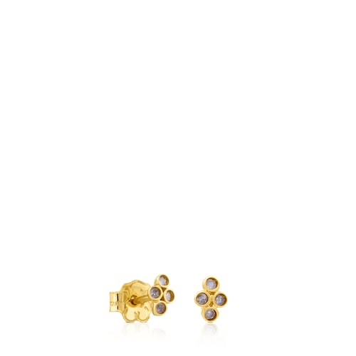 Pendientes Gem Power de Oro con Diamantes image number 0