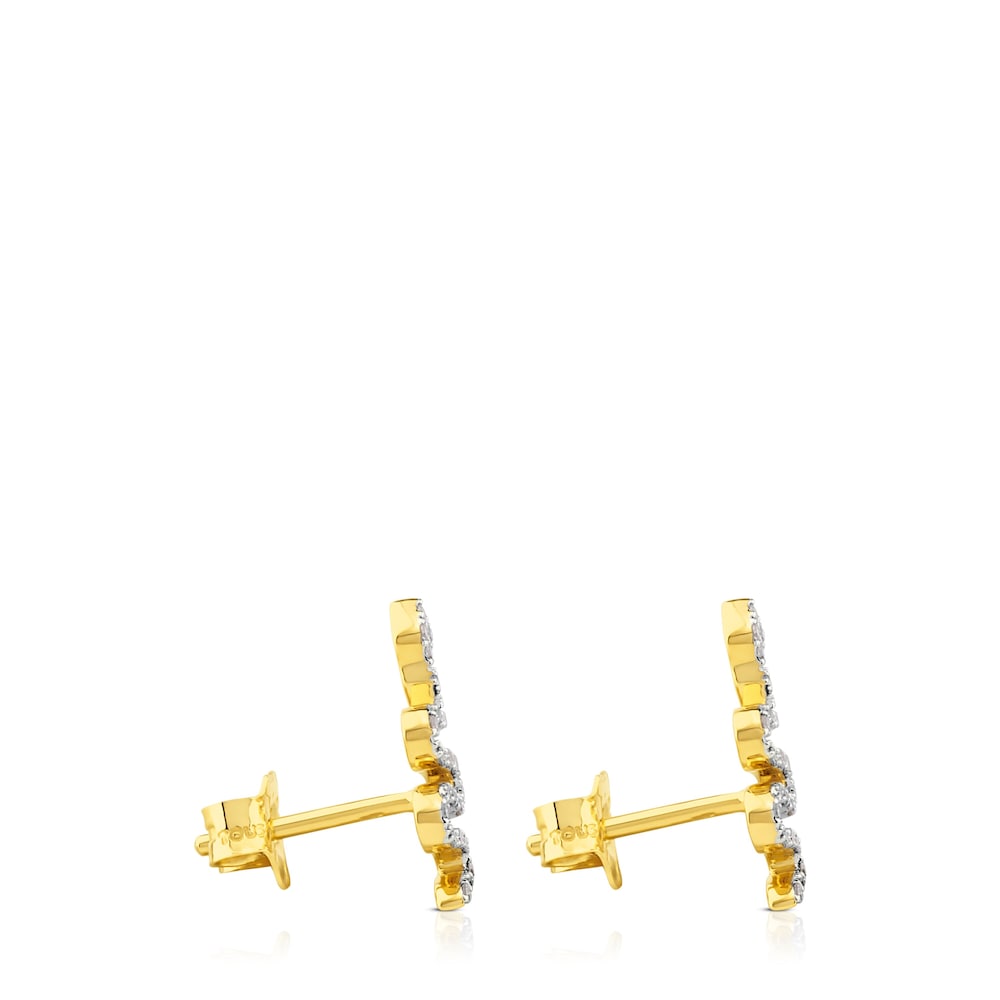 Pendientes de oro con diamantes 0,20ct Gem Power image number 1