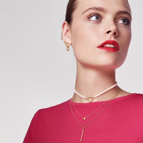 Gold Gem Power Pendant with Diamonds 1 9/50" motif