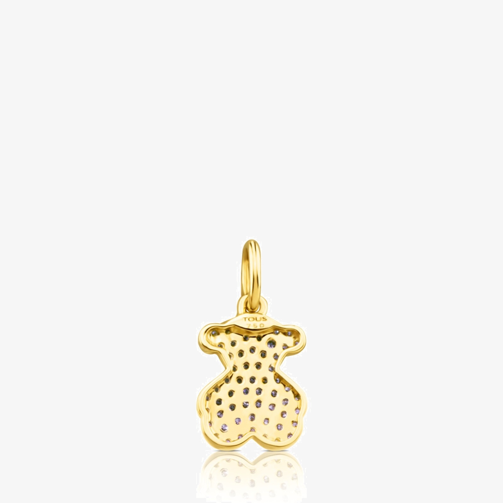 18K solid gold Gem Power Pendant with Diamonds Bear motif 43/100