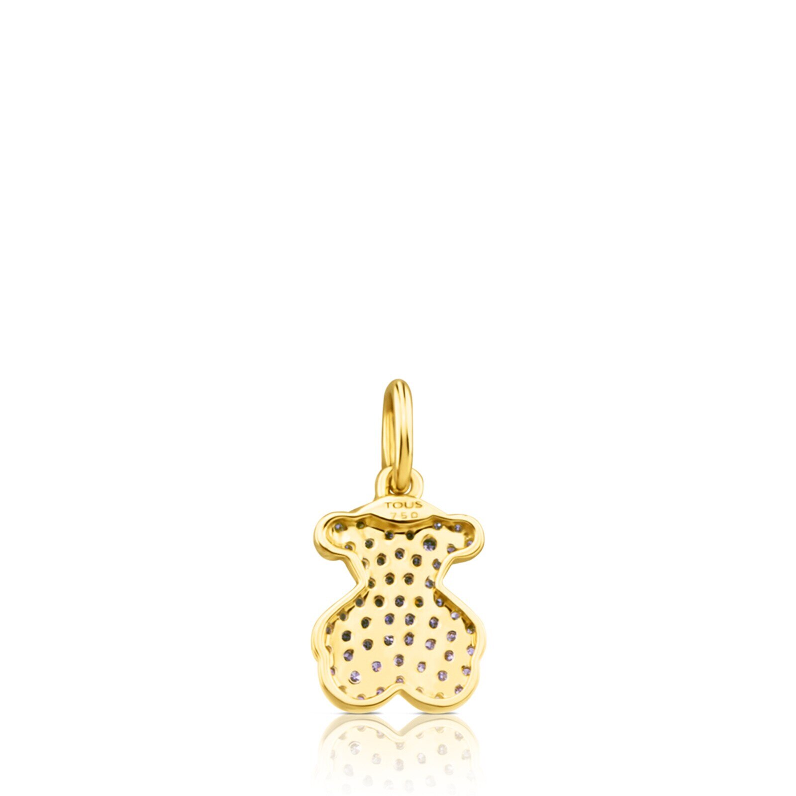 Gold Gem Power Pendant with Diamonds Bear motif 43-100
