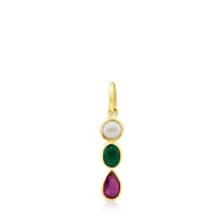 Gold Gem Power Pendant with Gemstones