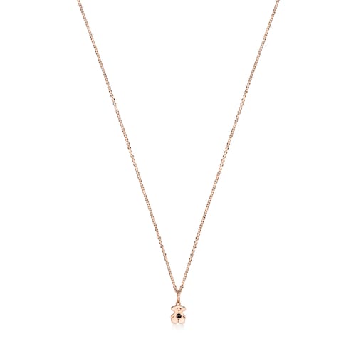 Colar Real Sisy em Prata Vermeil rosa com Ónix image number 0