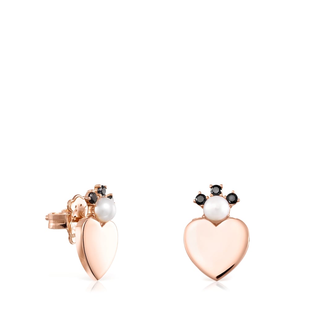 Rose Anillo Sisy Tous Rose Silver Vermeil Real Sisy Heart Earrings