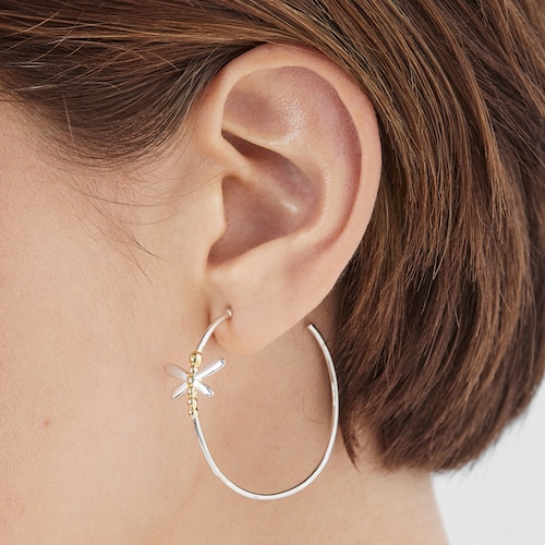 Boucles d&rsquo;oreilles Real Mix Bera en Argent et Or Vermeil