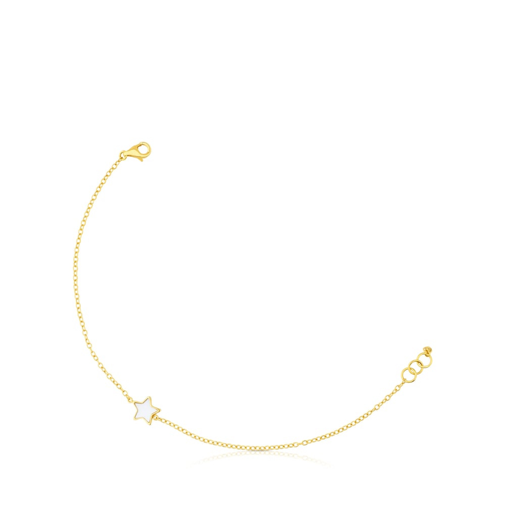 Pulsera XXS estrella de Oro y Nacar image number 0