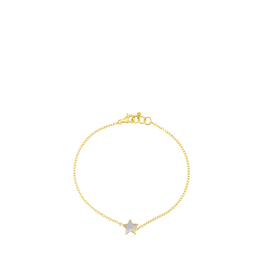 Pulsera XXS estrella de Oro y Nacar