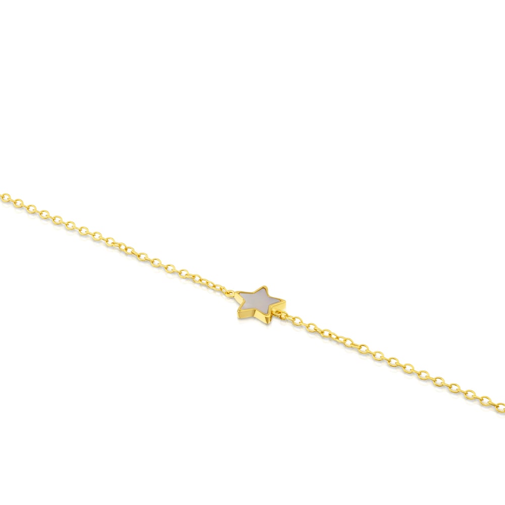 Pulsera XXS estrella de Oro y Nacar