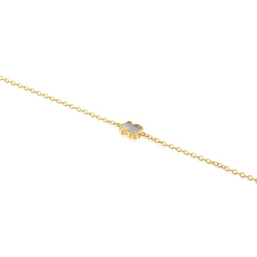 Gold and Mother-of-pearl XXS bear Bracelet