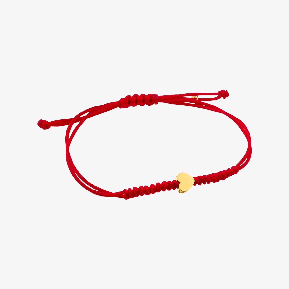 Tous - Pulsera Corazón De Cordón En Color Rojo Y Oro Sweet Dolls Xxs - Rojo