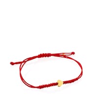 Red Cord and Gold Sweet Dolls XXS heart Bracelet