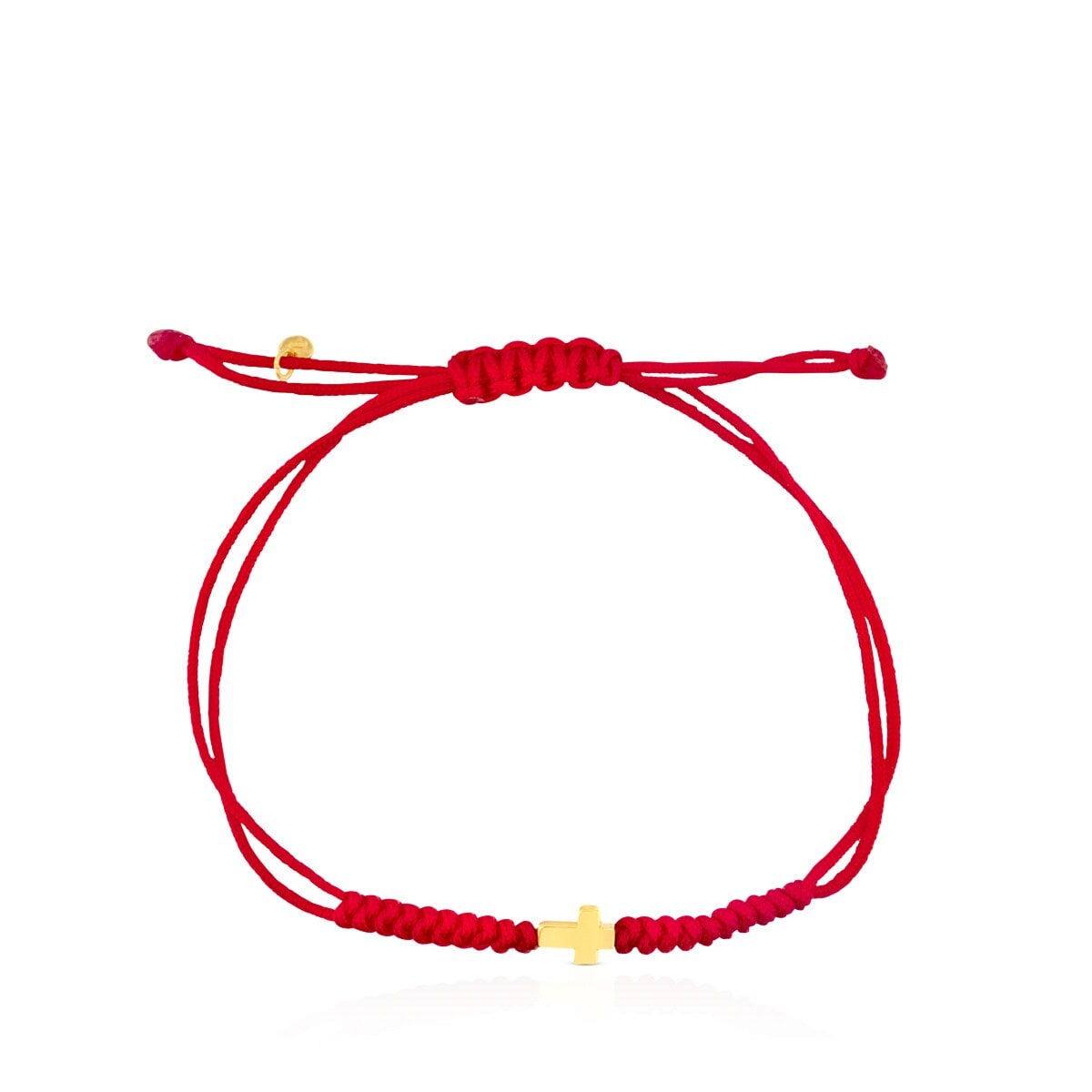 Red Cord and Gold Sweet Dolls XXS cross Bracelet