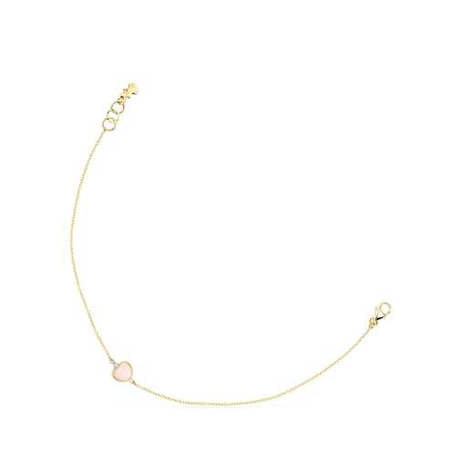 Gold TOUS Color Bracelet with Opal and Topaz