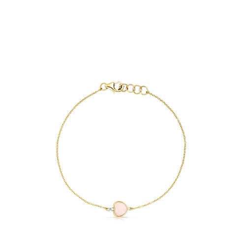 Gold TOUS Color Bracelet with Opal and Topaz