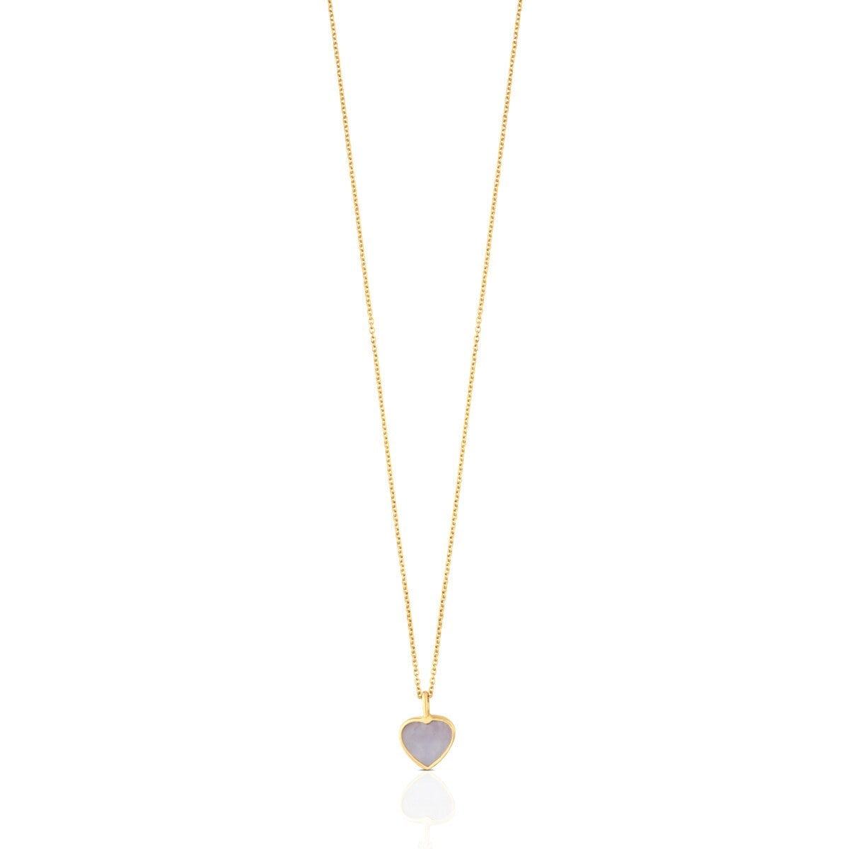 Tous - Collar Corazón De Oro Y Nácar Xxs - Blanco