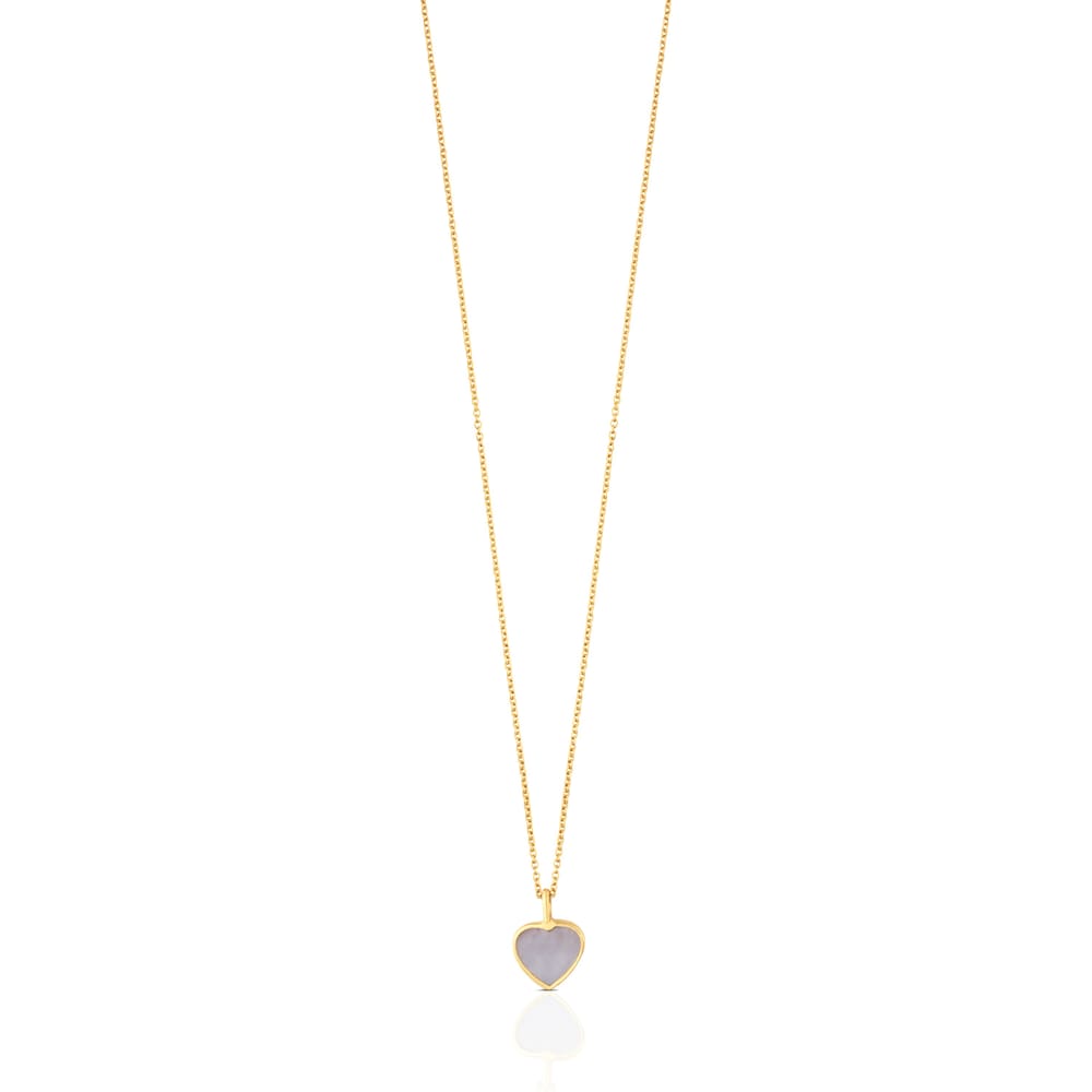 Collar corazón de oro y nácar XXS image number 0