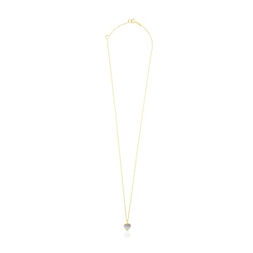 Gold and Mother-of-pearl XXS heart Necklace