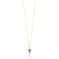Collar cruz de oro y nácar XXS
