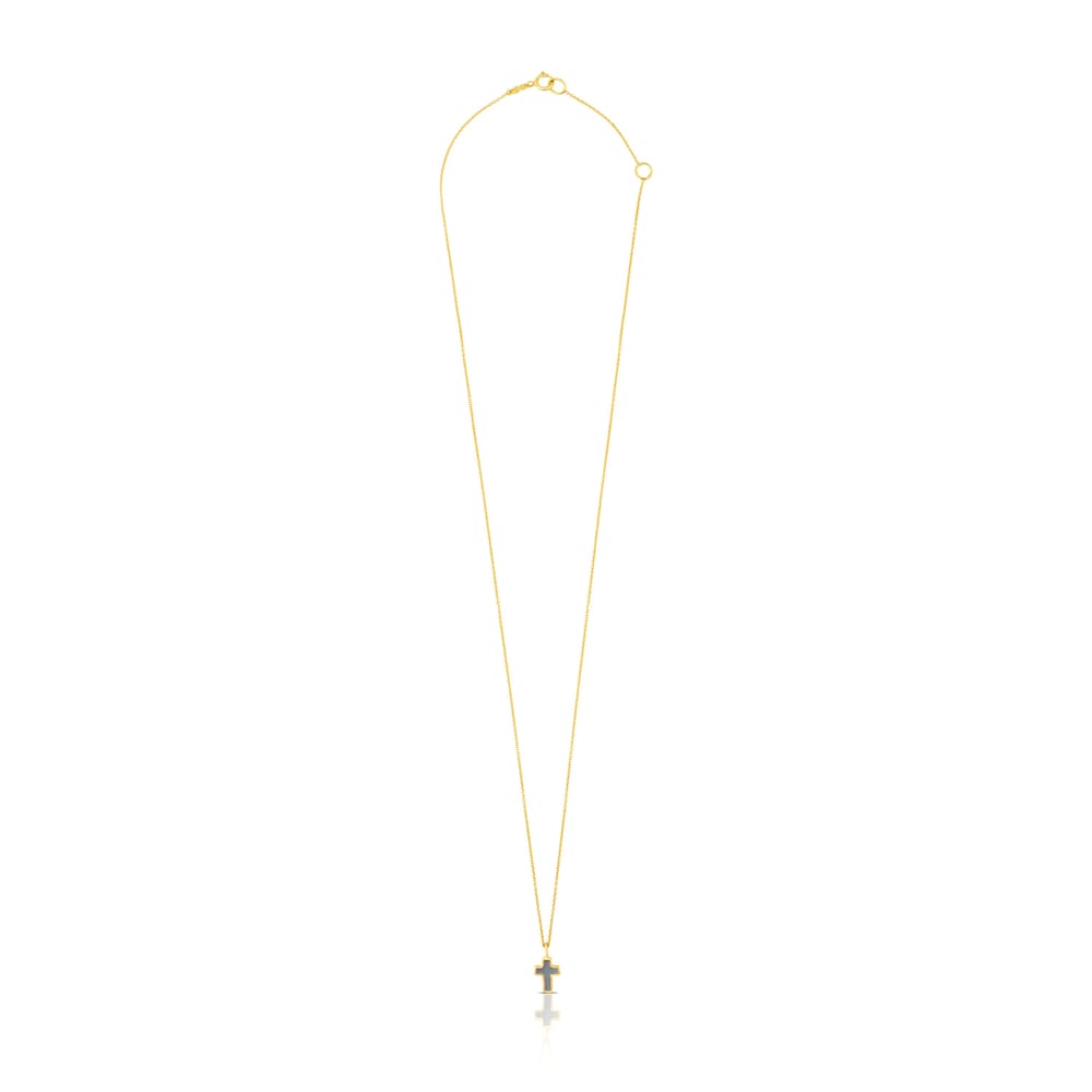 Gold and Mother-of-pearl XXS cross Necklace Gold and Mother-of-pearl XXS cross Necklace