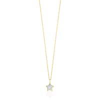 Collar estrella de oro y nácar XXS