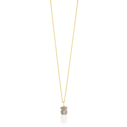 Collar oso de oro y nácar XXS
