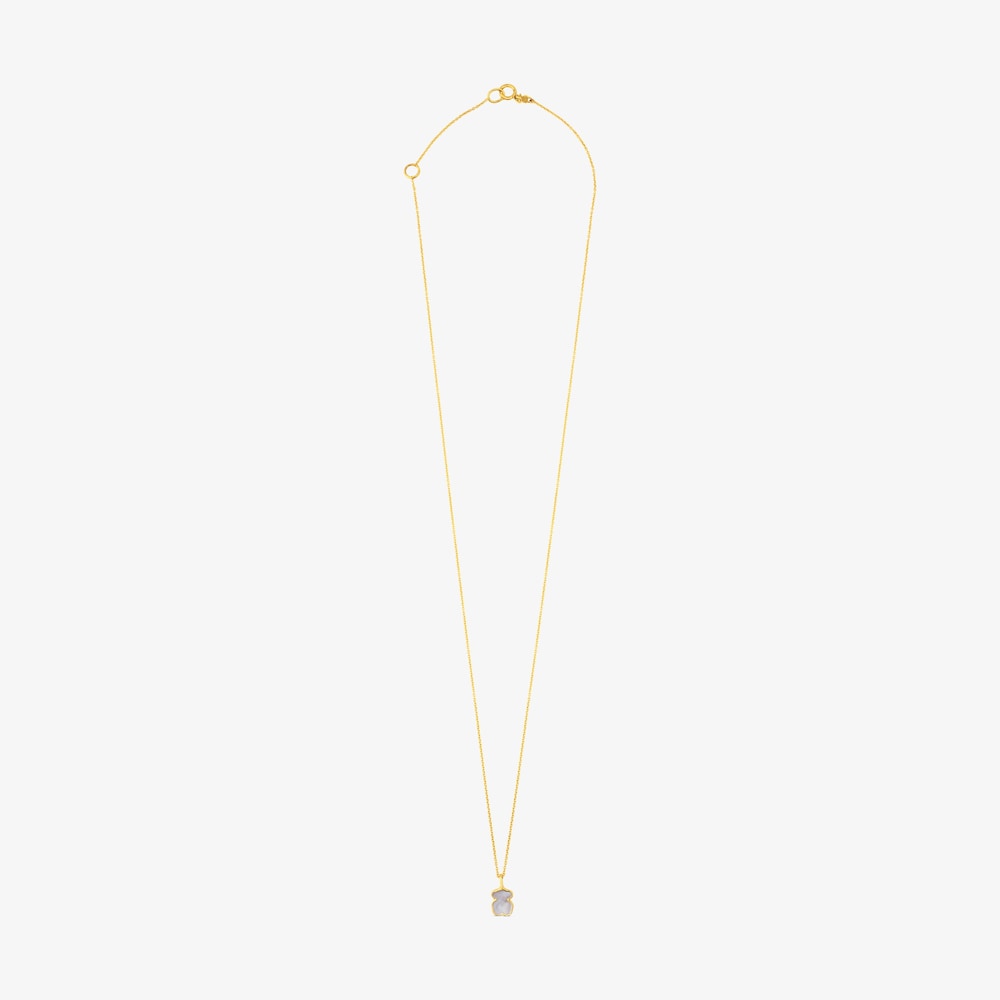 Collar XXS oso de Oro y Nacar